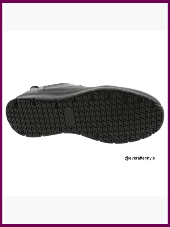 Leather and Synthetic Slip-Resistant Work Shoes with Memory Foam main image 7